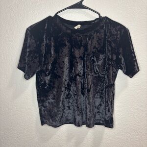 Velvet Black Kids Top Treasure & Bond